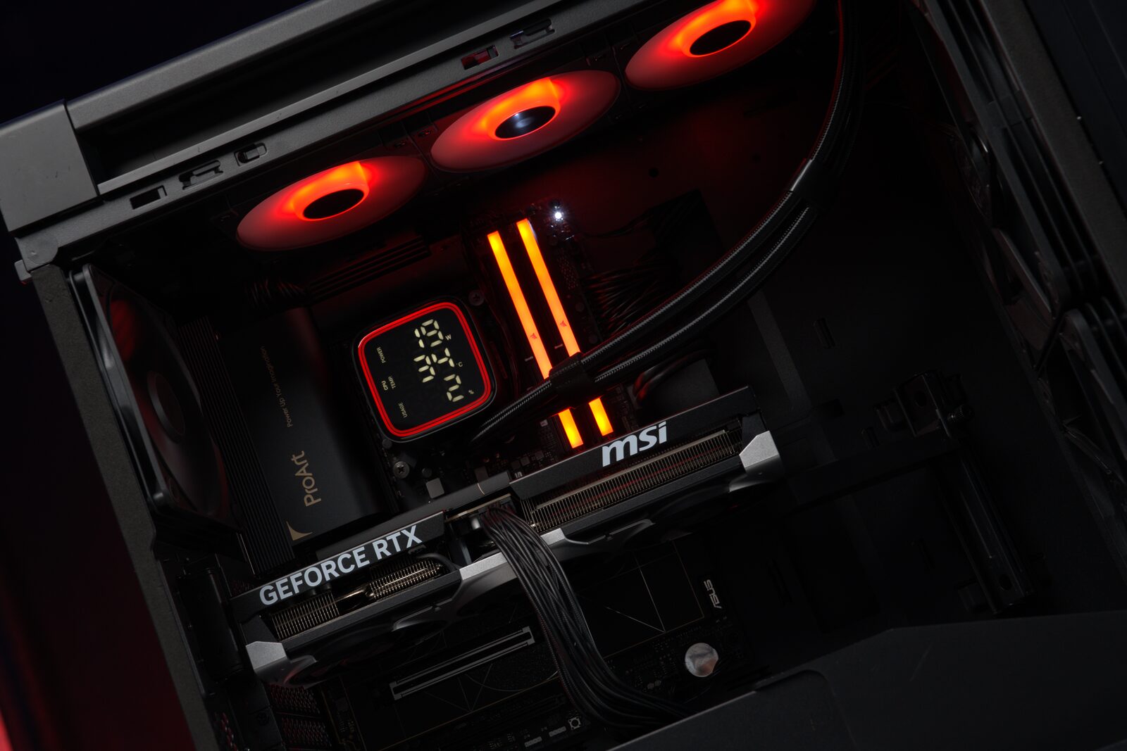 MSI GeForce RTX — amber RGB