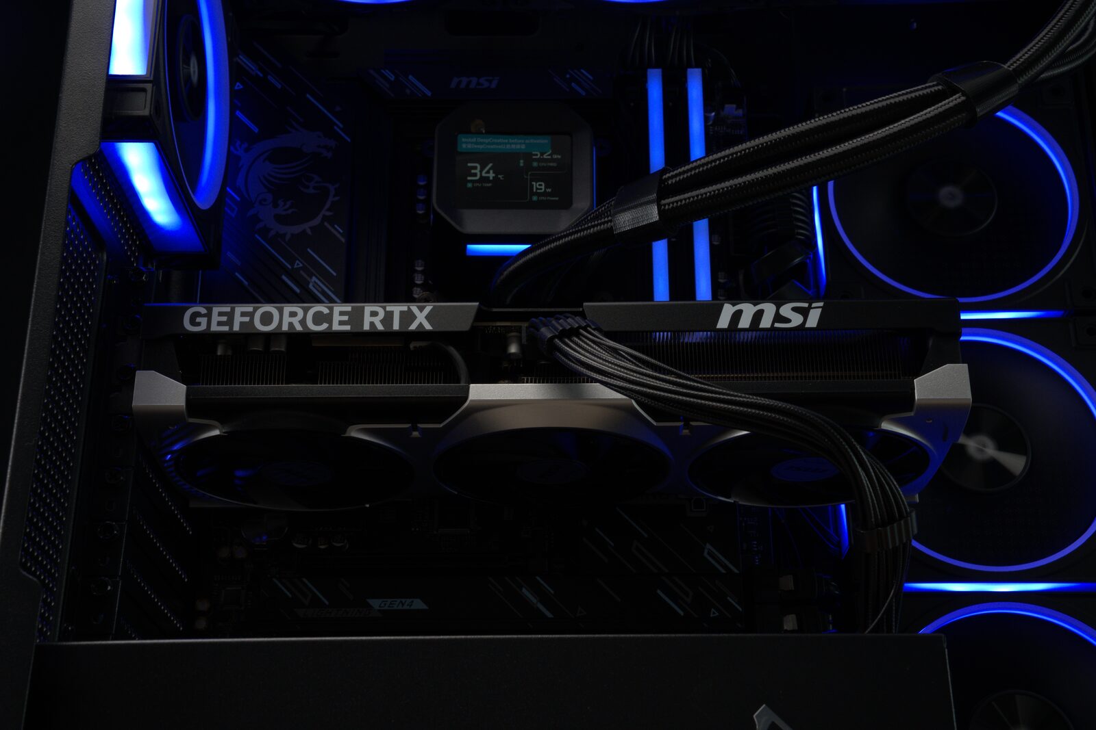 MSI GeForce RTX — blue RGB