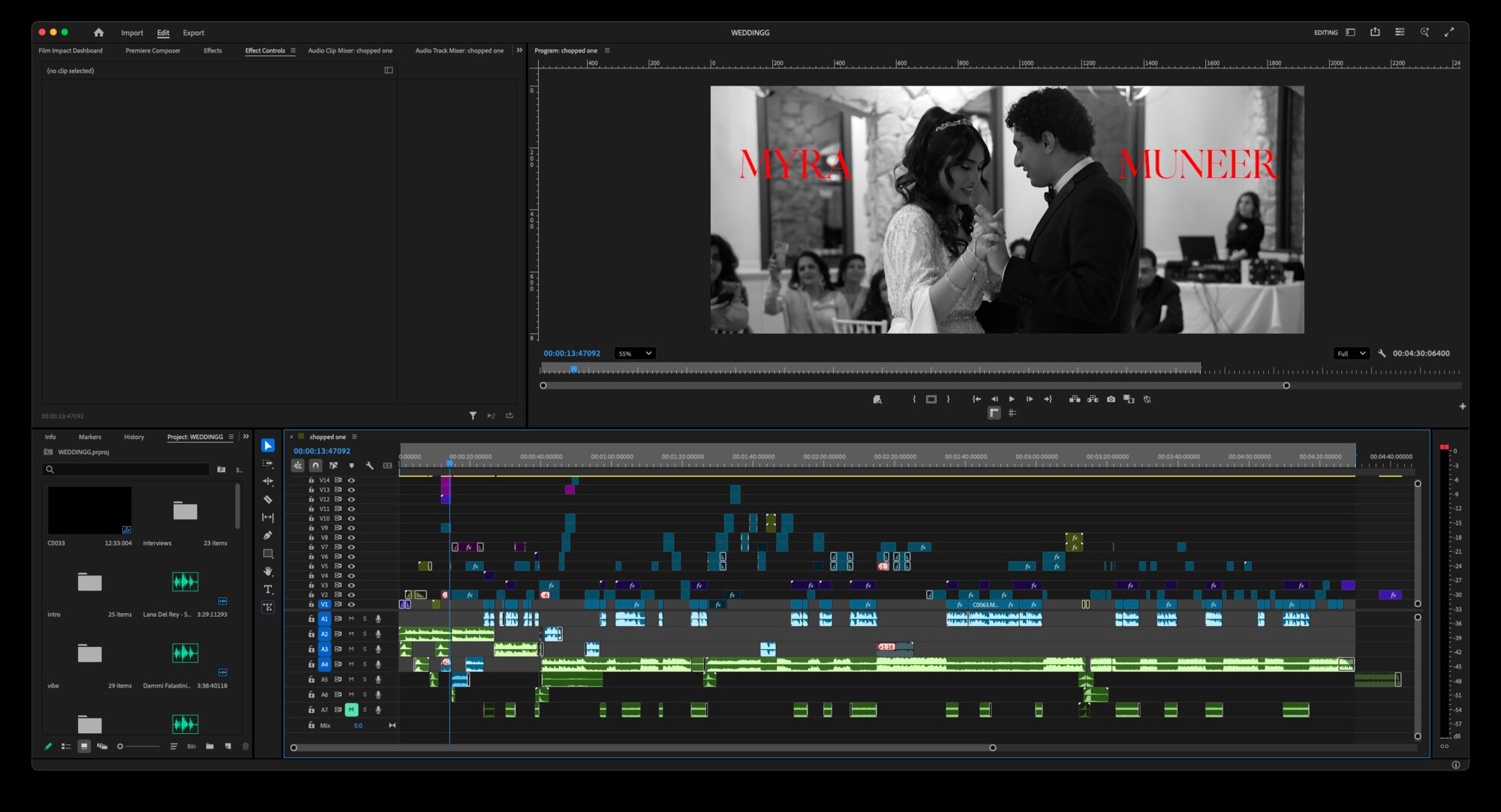 Edit timeline
